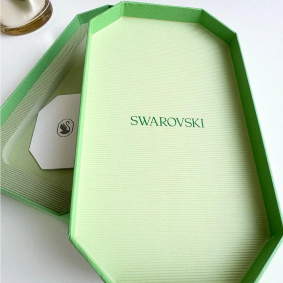 Swarovski Green Octagon Jewelry Display Storage Travel Gift Box Case EMPTY NEW ! - Picture 7 of 13